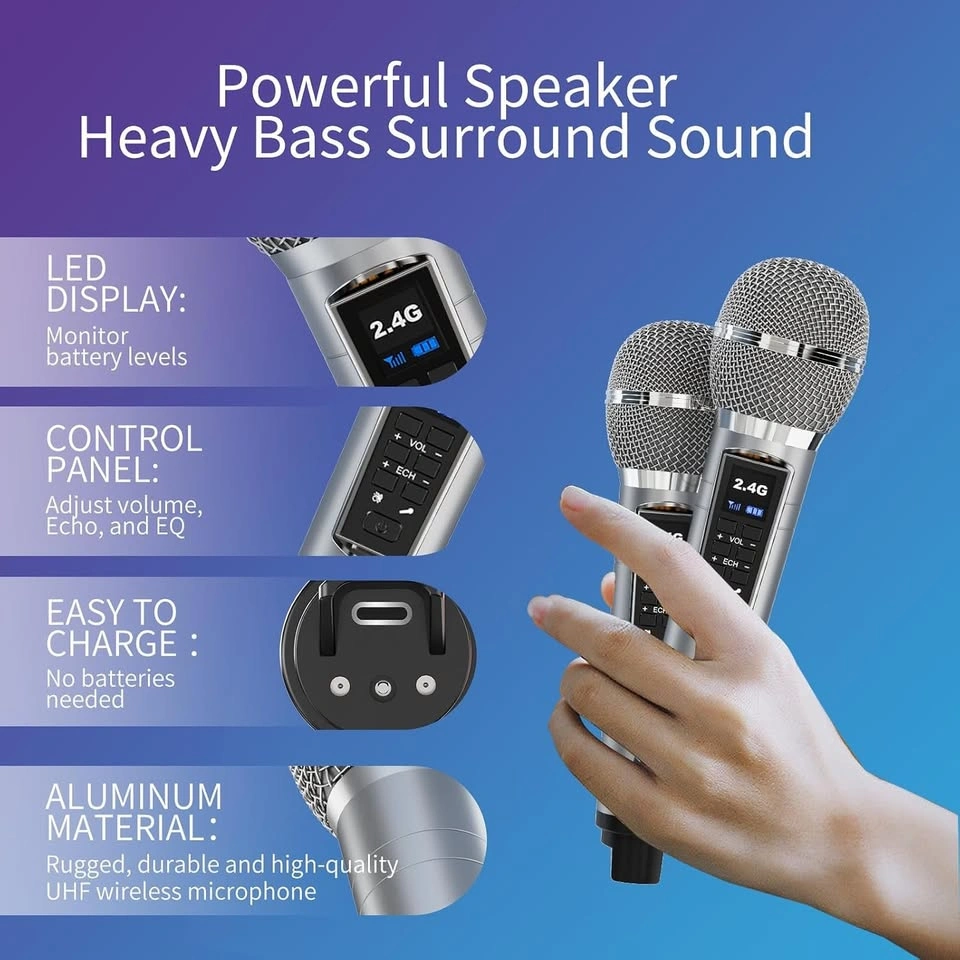 LSMOEO LS-317 Portable Karaoke Speaker System - photo 5