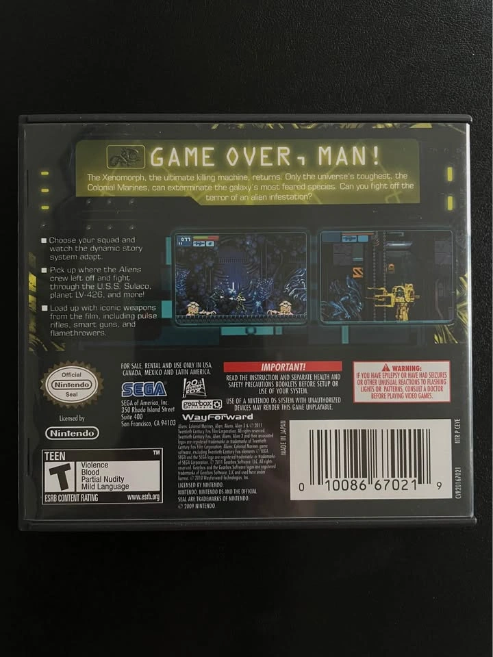 SEGA Aliens Infestation Nintendo DS - photo 2