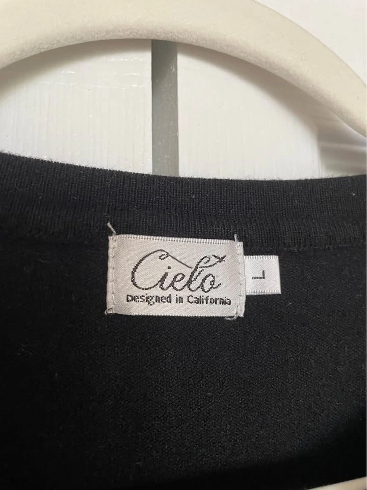 Cielo Black Cropped Cardigan L - photo 3