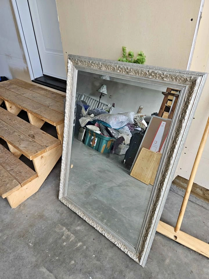 Large decorative Mirror silver look