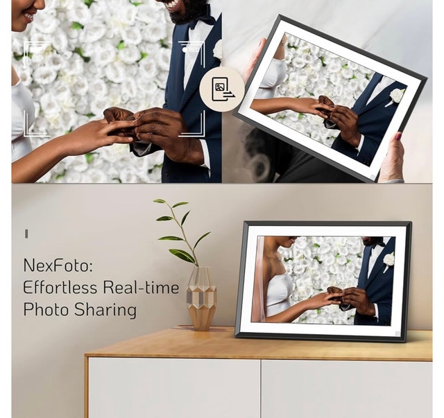 NexFoto 10.1" WiFi Digital Picture Frame Smart Touchscreen