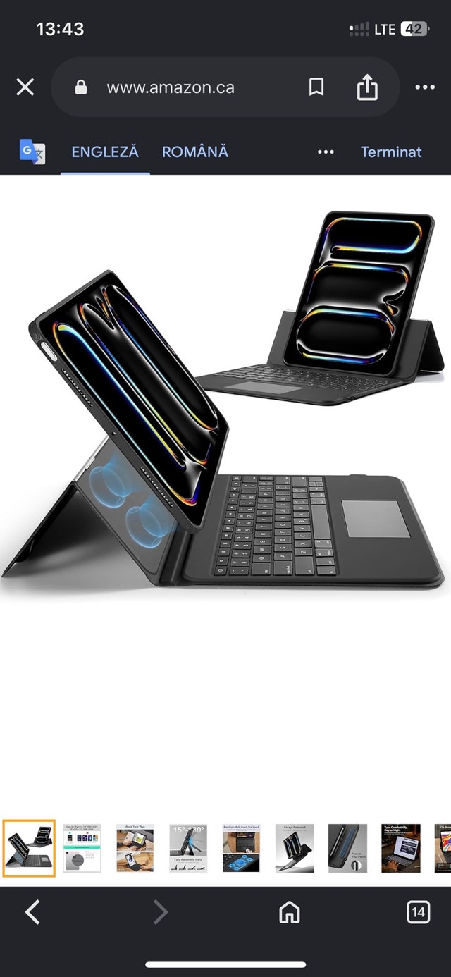 ESR Ascend Keyboard Case for iPad Pro 13" - Black