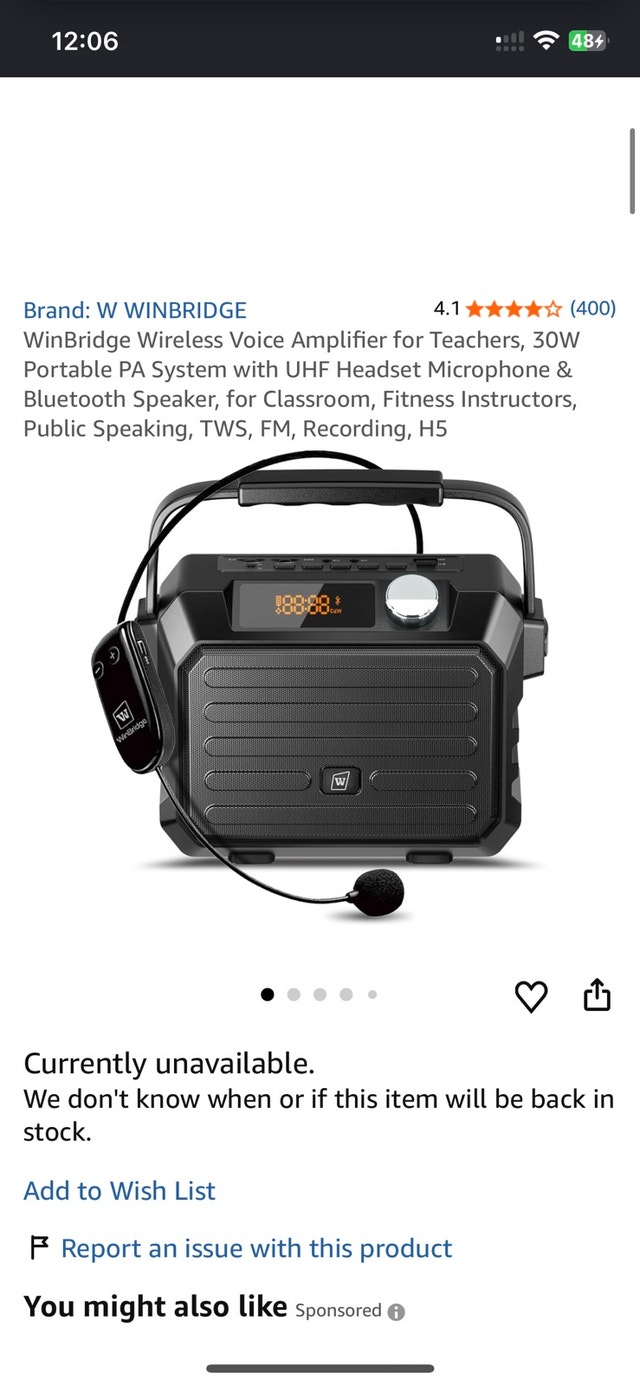 WinBridge H5 Portable PA Speaker System