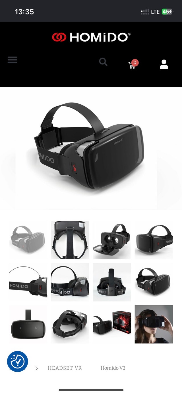 NEW Homido V2 VR Headset for Smartphone – In Box