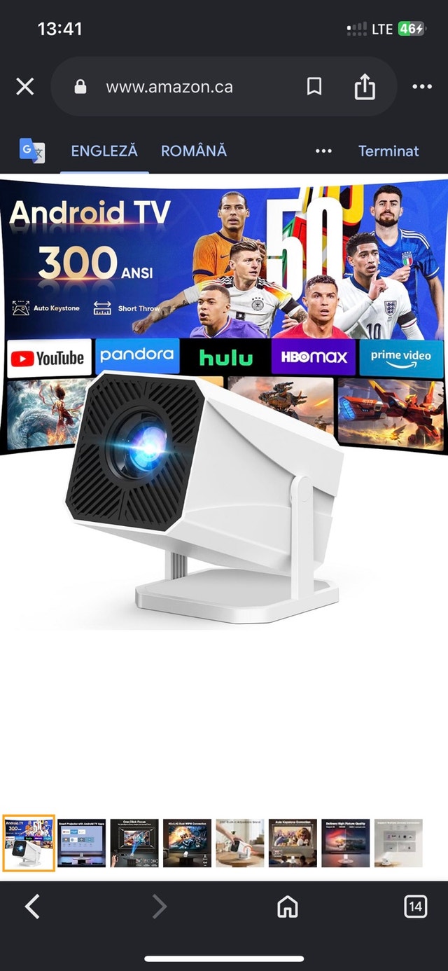 GKLPO Electric Focus Mini Smart Projector