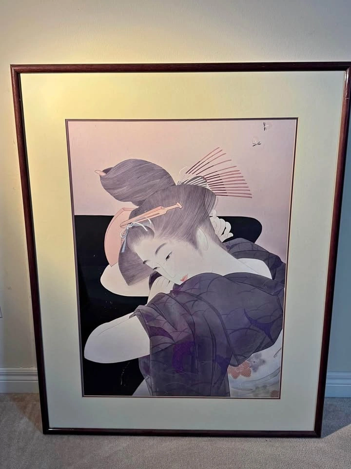 Framed / Matted Japanese Geisha Fine Art Print