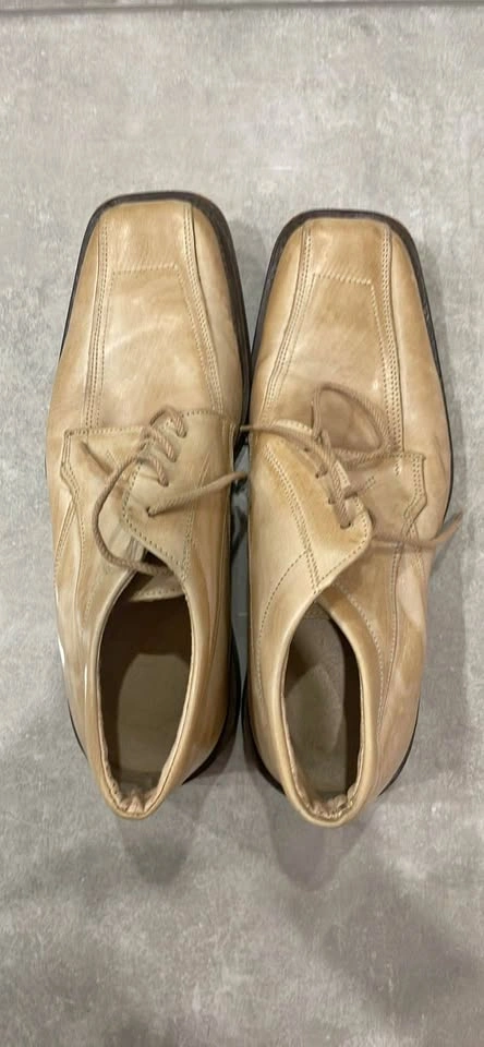 Italian Beige Men's Dress Shoes
