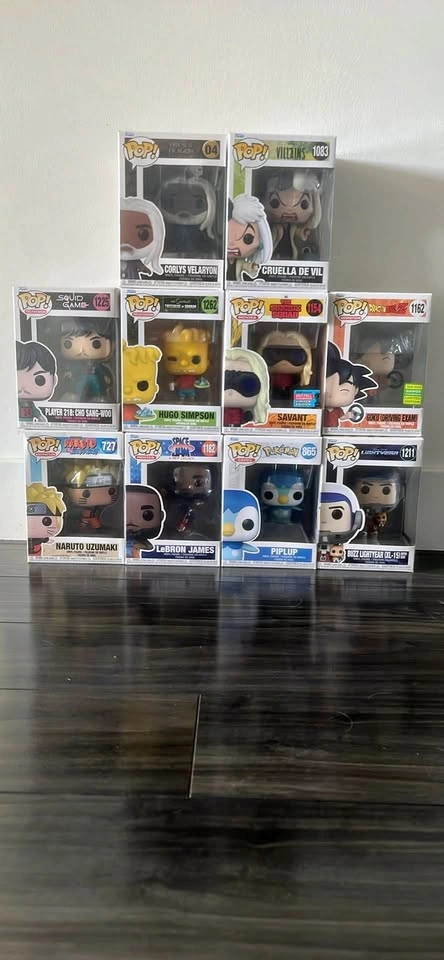 Funko pops collectable figures