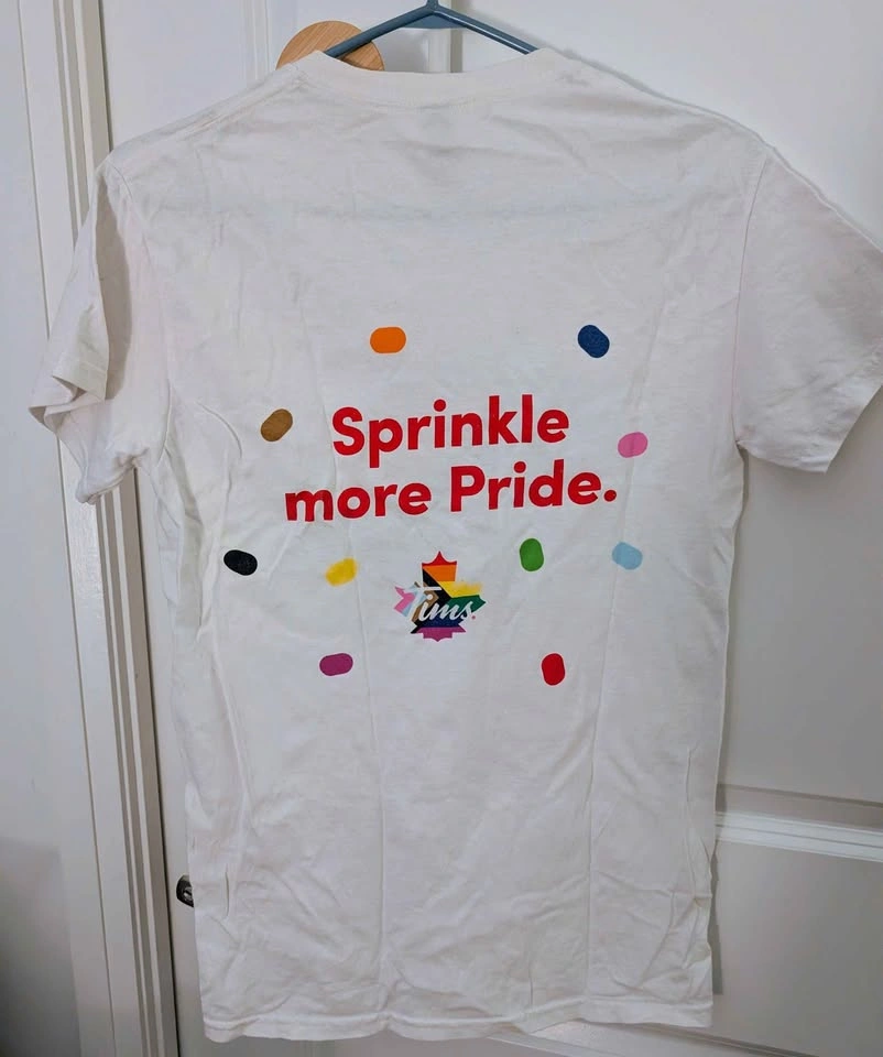 Tim Hortons Pride T-Shirt - Unisex Small (Gildan Heavy Cotton) - photo 2