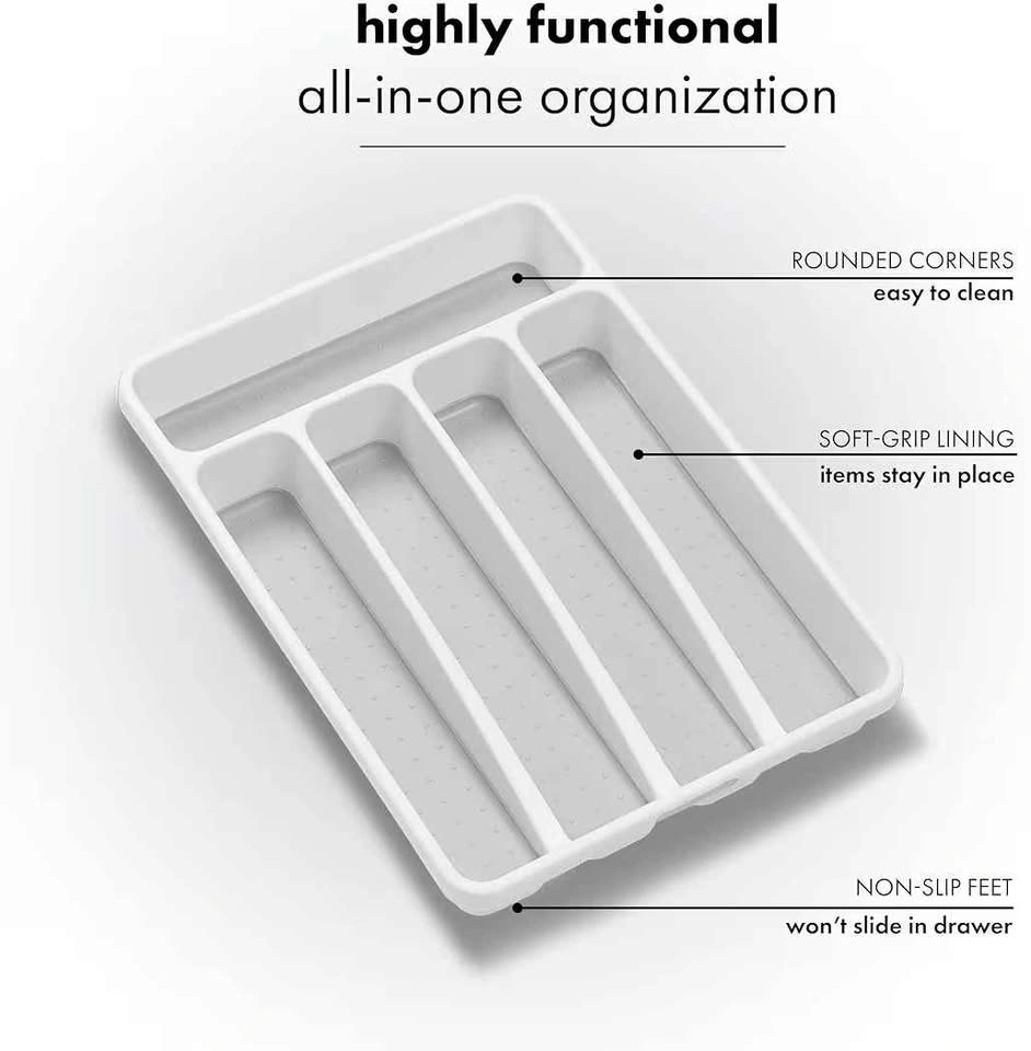 Madesmart Classic Mini Silverware Tray - White - photo 3