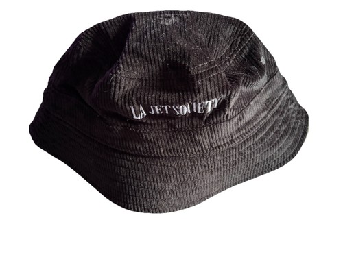 LA Jets Society Black Bucket Hat Corduroy Unisex One Size New - photo 2