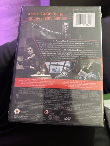 NEW SEALED Sweeney Todd The Demon Barber of Fleet Street DVD - R - photo 2