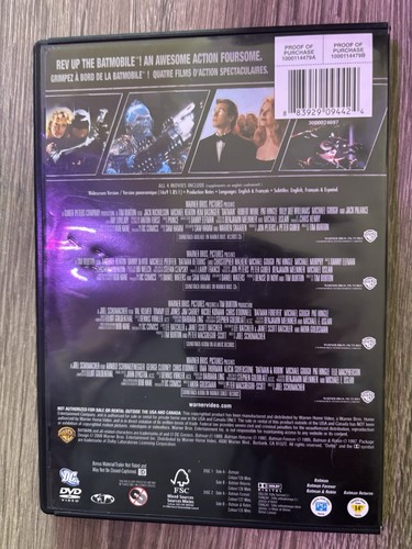 4-Film Favorites BATMAN Collection (2-DVD Set Widescreen) - photo 2