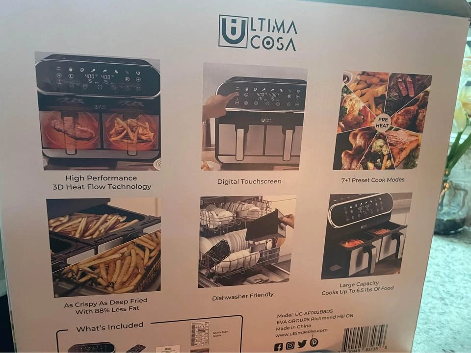 Ultima Cosa Dual Air Fryer - Brand New - photo 2