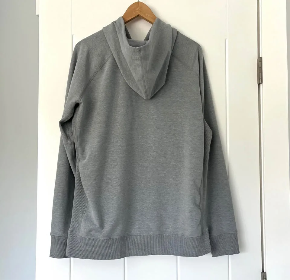 SAXX Down Time Full Zip Hoodie Grey Heather Men's L image indicator(2)