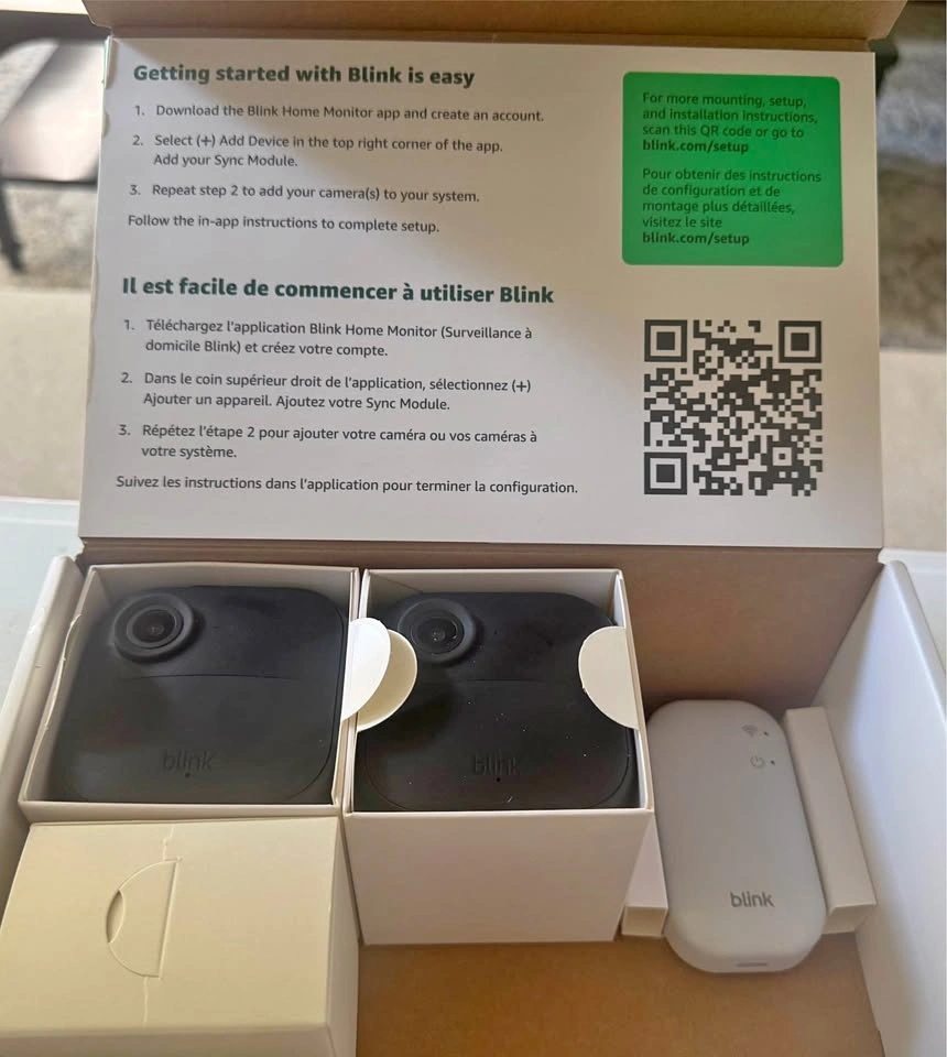 Blink Outdoor 4 Security Camera Kit 2pc with sync module