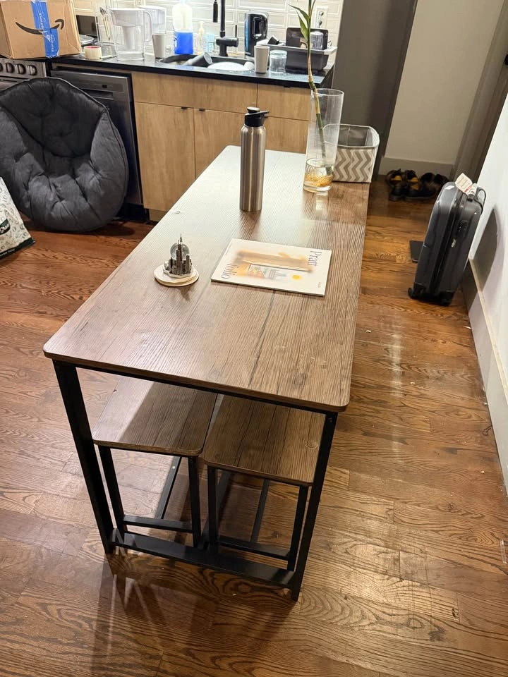 4 seater dining table, with pullout bench - photo 2
