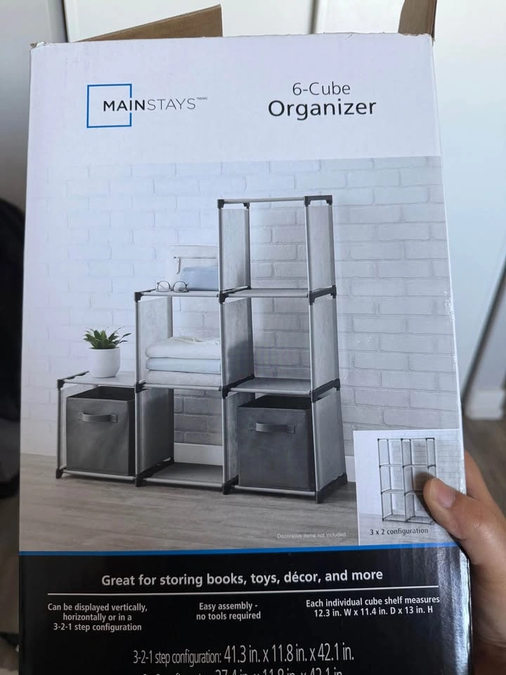 Mainstays 6-Cube Wardrobe/Storage Organizer - photo 2