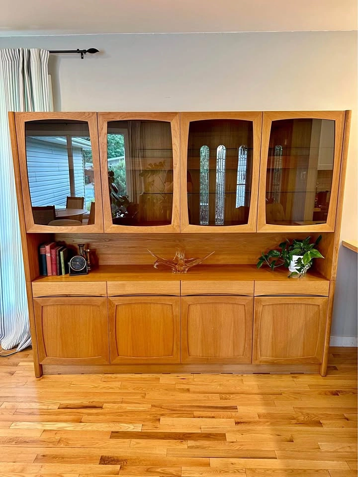 Vintage Mid Century Modern Teak Credenza