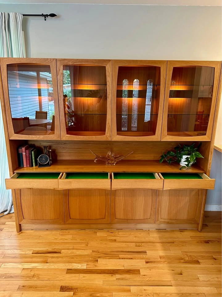 Vintage Mid Century Modern Teak Credenza - photo 5