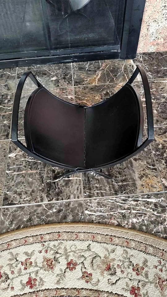 Black Metal Log Holder