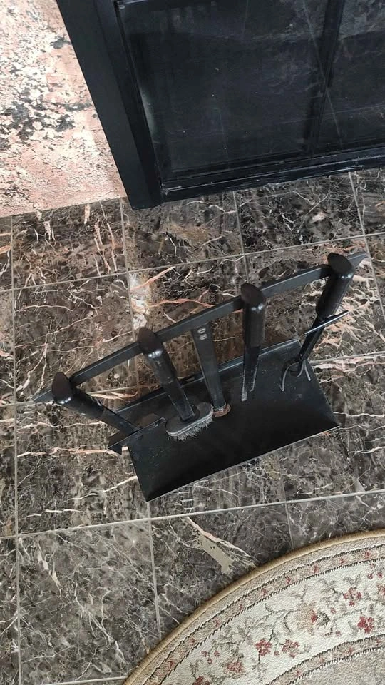 Black Fireplace Tool Set - photo 3