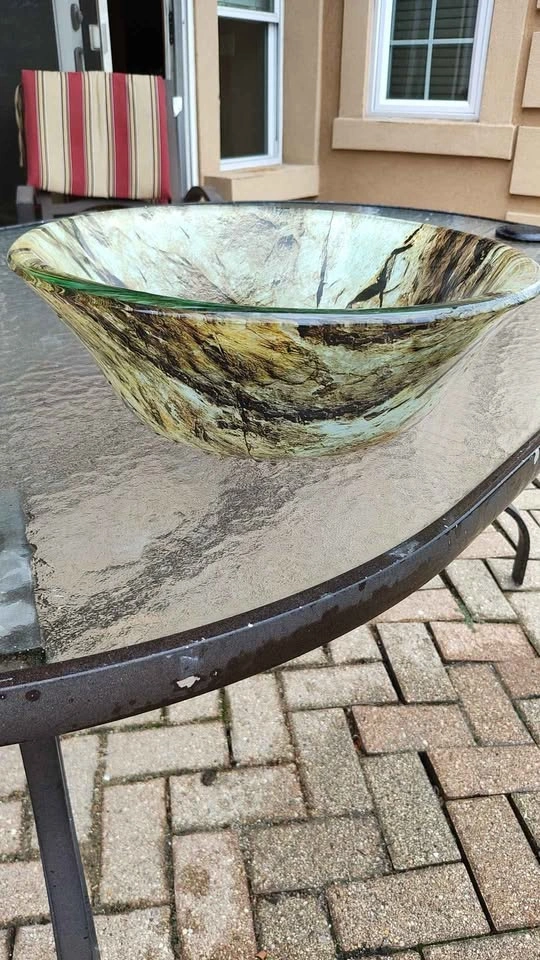 Glass Vessel Sink - Stone Pattern - photo 2