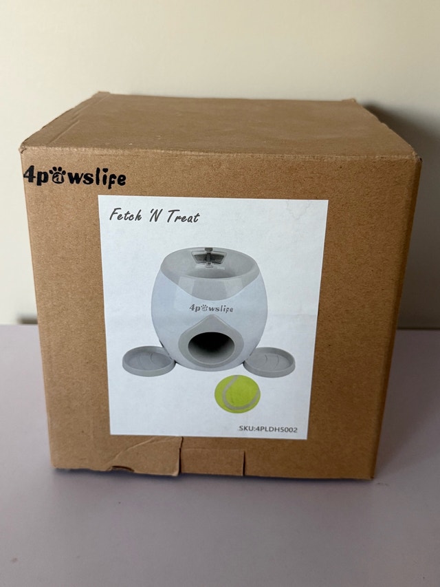 Tennis Ball Thrower with Treat Dispenser for Training