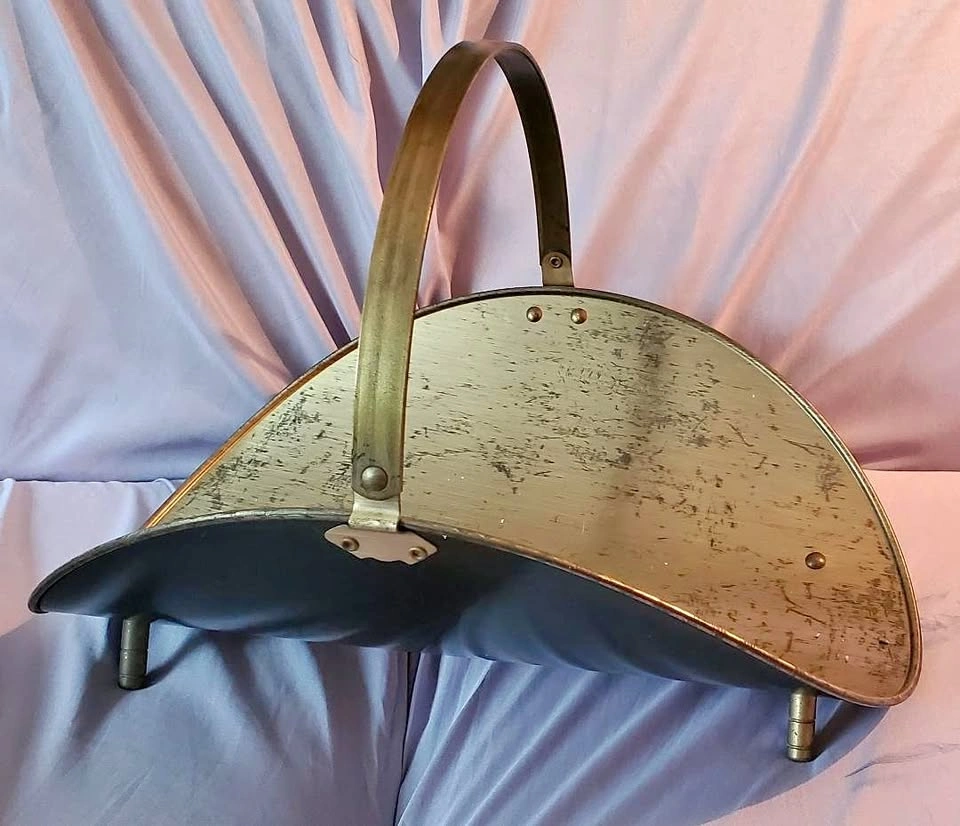 Vintage Brass Log Holder