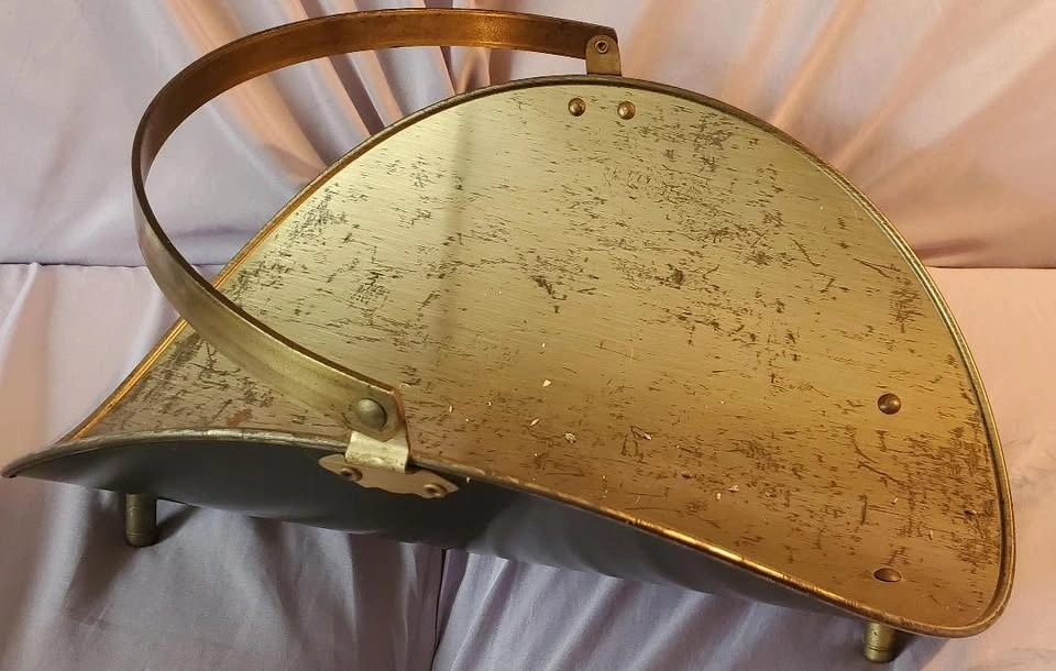 Vintage Brass Log Holder - photo 2