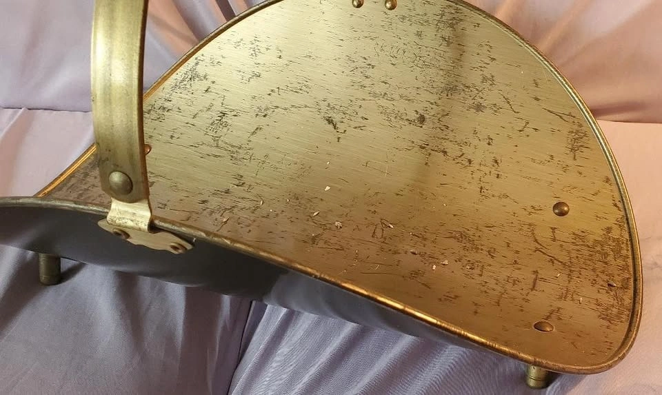 Vintage Brass Log Holder - photo 3