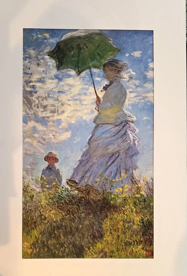 CLEARANCE - Monet Print - The Promenade, Woman with a Parasol