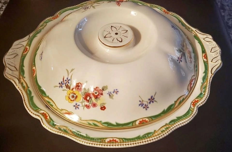 Antique English Covered Dish