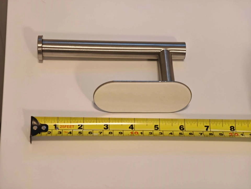 No-Drill (adhesive) Toilet Paper Holder Brushed Stainless Steel - photo 2