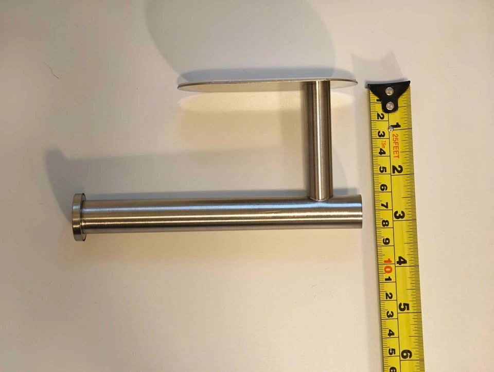 No-Drill (adhesive) Toilet Paper Holder Brushed Stainless Steel - photo 3