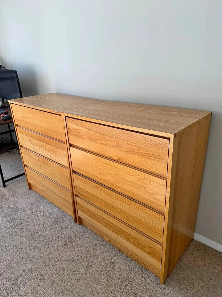 Natural Wood 4 Drawer Dressers