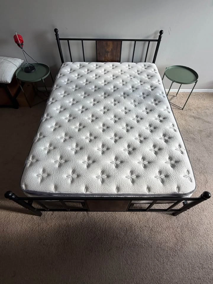 Full Size Bed Frame and Mattress - photo 2