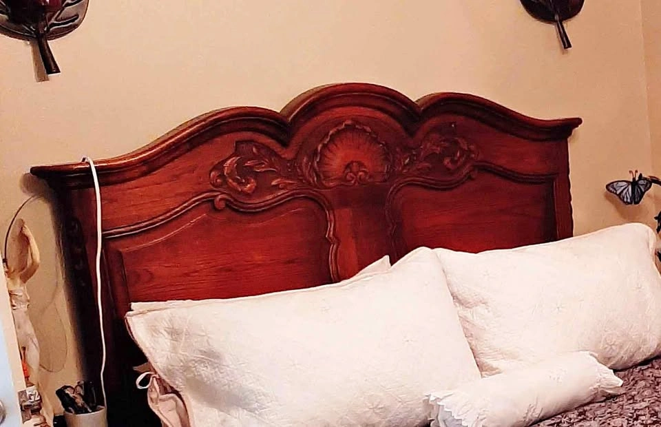 1890's Belgium Queen Bed includes Mattress