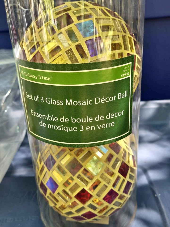 Glass & Mirror Mosaic Decor Balls