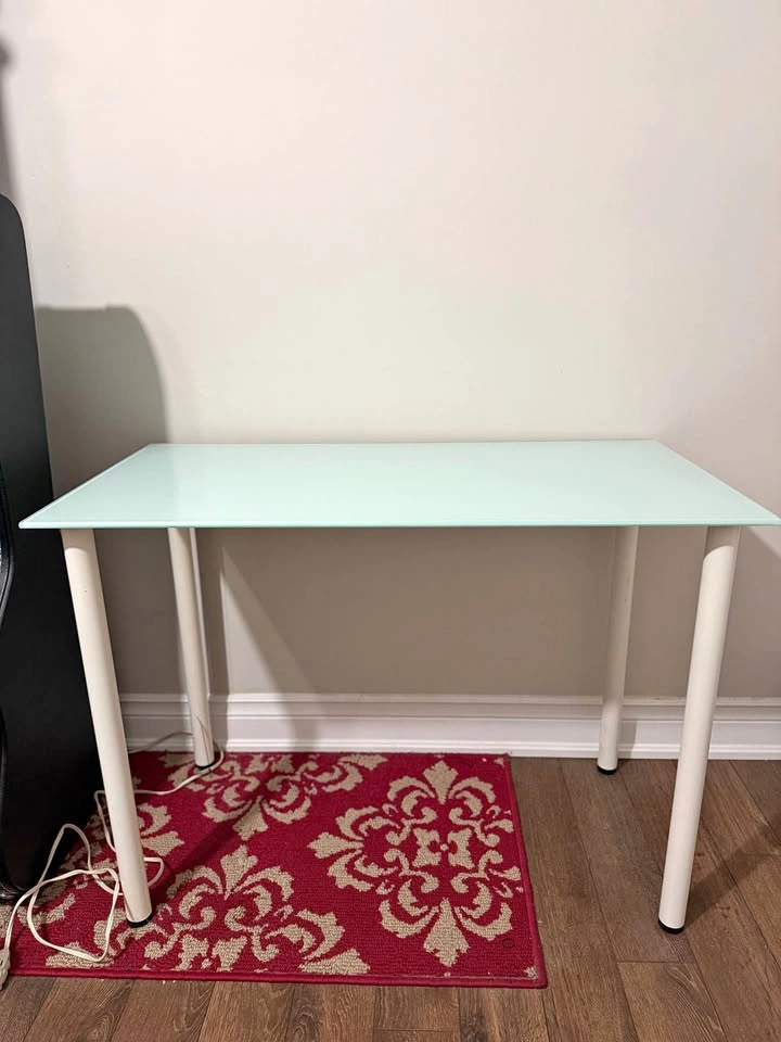Light Blue Desk/Table + Comfortable Office Chair