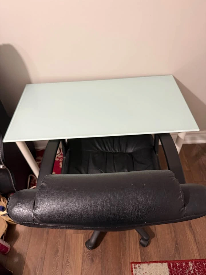 Light Blue Desk/Table + Comfortable Office Chair - photo 2