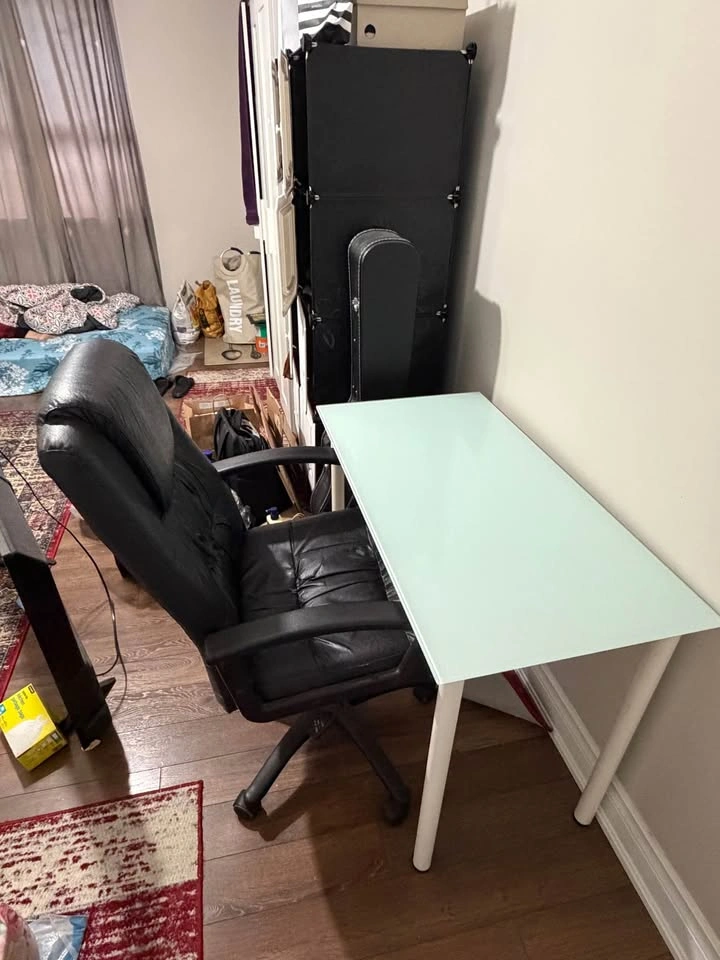 Light Blue Desk/Table + Comfortable Office Chair - photo 3