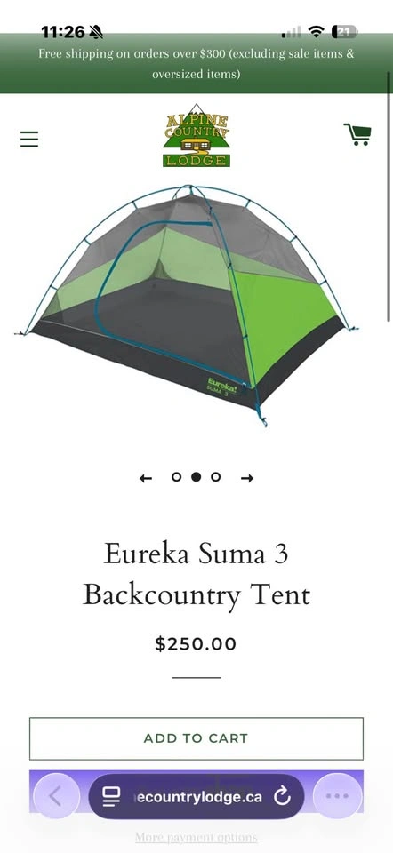 Eureka Suma 3 Backcountry Tent - photo 2