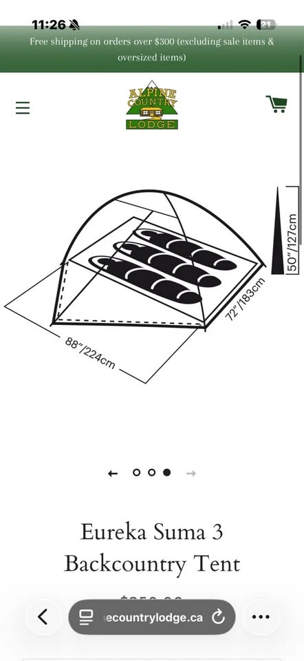 Eureka Suma 3 Backcountry Tent - photo 3