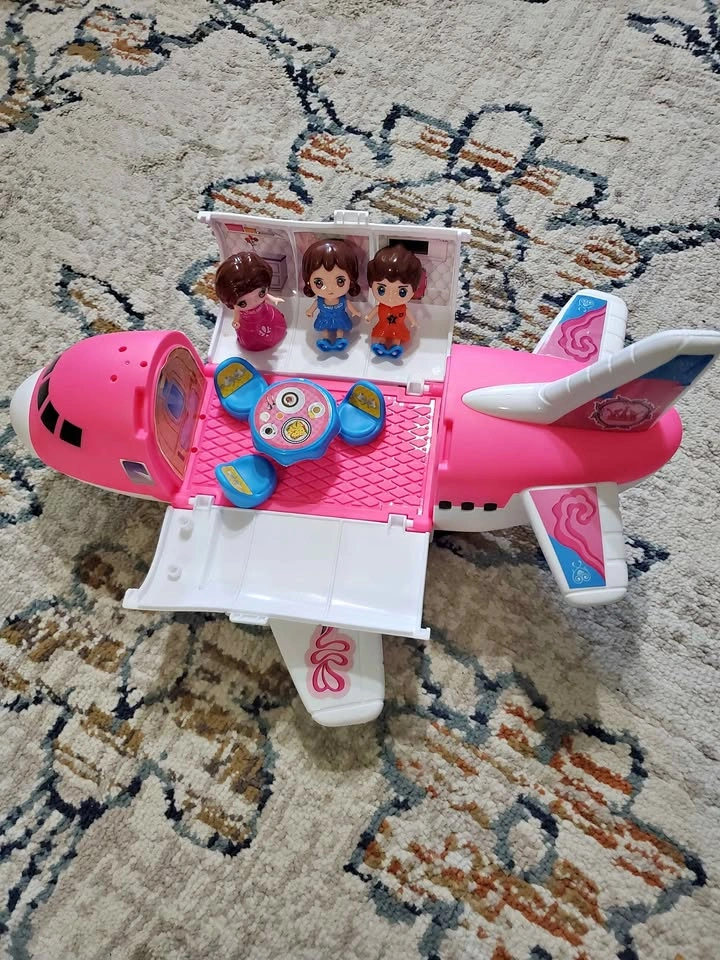 Toy Airplane Playset with Dolls