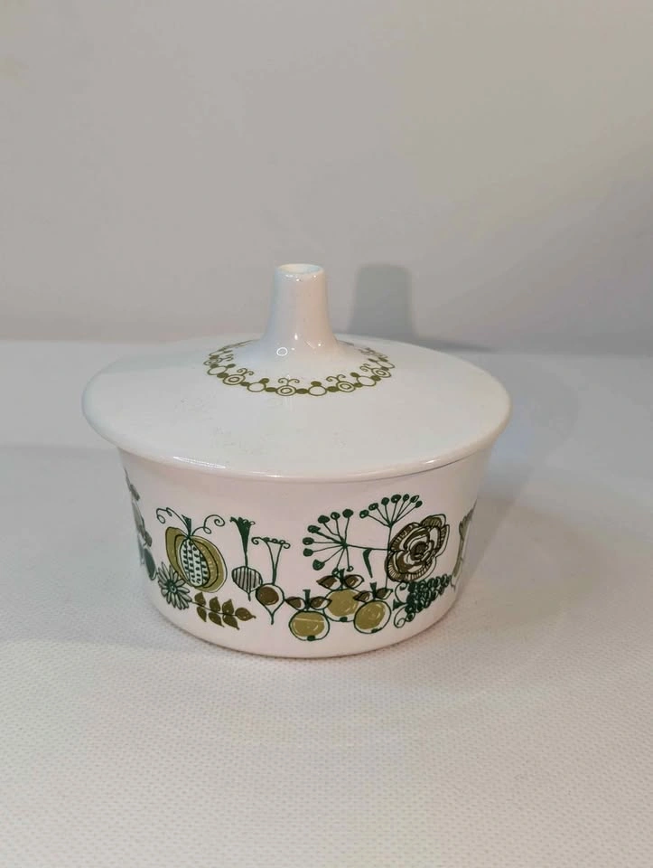 Vintage Figgjo Market Turi Sugar Bowl with Lid
