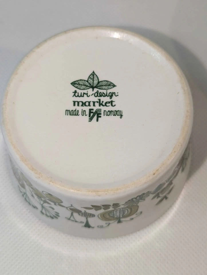 Vintage Figgjo Market Turi Sugar Bowl with Lid - photo 5