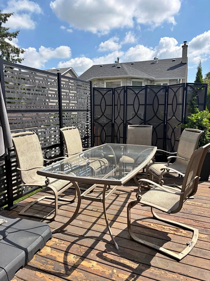 6-Piece Outdoor Patio Dining Set – Seats 6