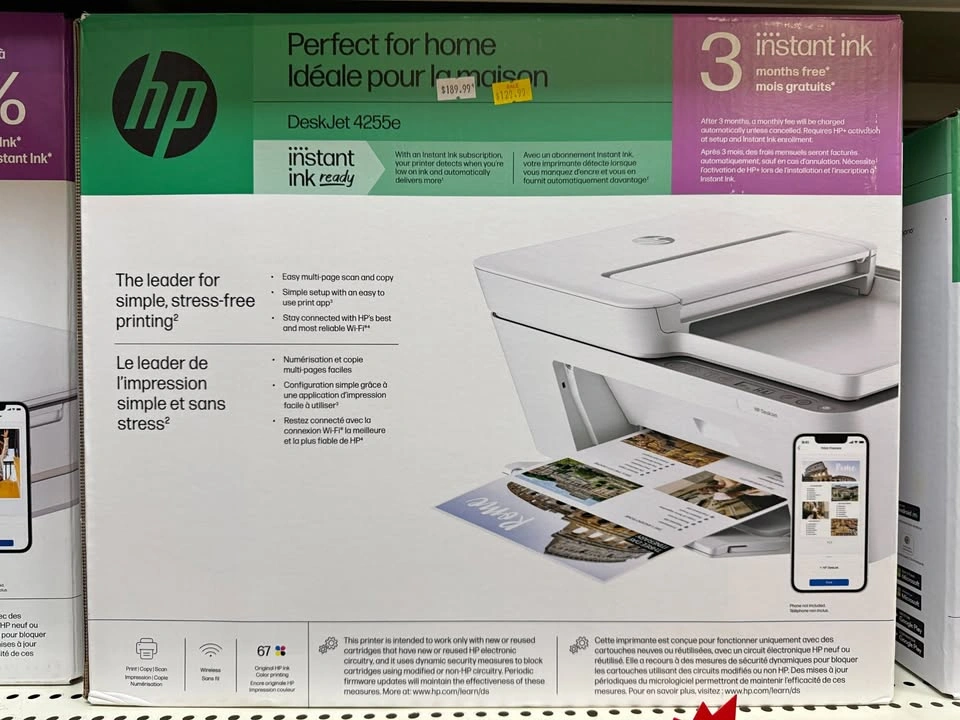 HP DeskJet 4255e Wireless All-in-One Color Inkjet Printer