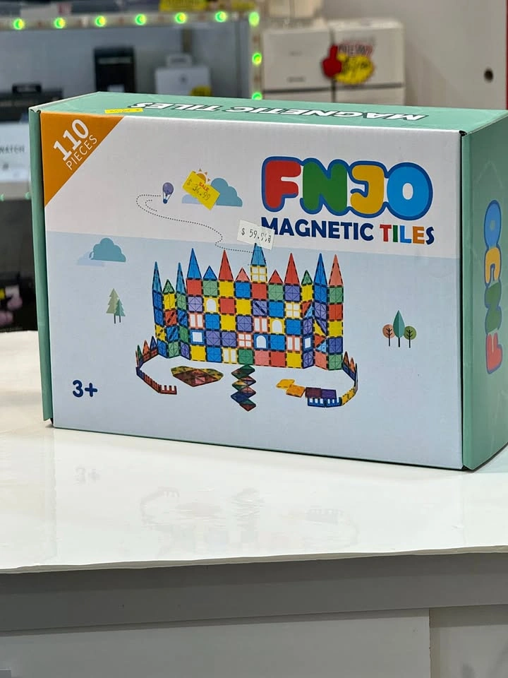 Magnetic Tiles, 110PCS Magnet Building Set